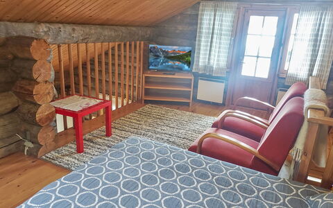 Alakitkajärvi, Takkusalmi: Meubilair, Hout, Flooring, Verdieping, Interieur Ontwerp, Plafond, Kamer, Slaapkamer, Beits, Bed