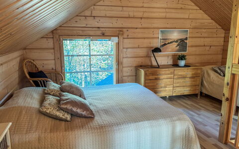 Mäntyrinne: Flooring, Meubilair, Hout, Interieur Ontwerp, Verdieping, Plafond, Slaapkamer, Kamer, Bed, Houten Vloer