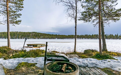 Mäntyrinne: Natuurlijke Omgeving, Landschap, Winter, Woud, Freezing, Sneeuw, Lariks, Reservoir, Picknicktafel