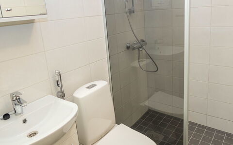 Viipusjärvi 11: Badkamer, Wc Bril, Toilet, Loodgieterswerkinrichting, Wastafel In De Badkamer, Flooring, Muur, Verdieping, Interieur Ontwerp, Wastafel