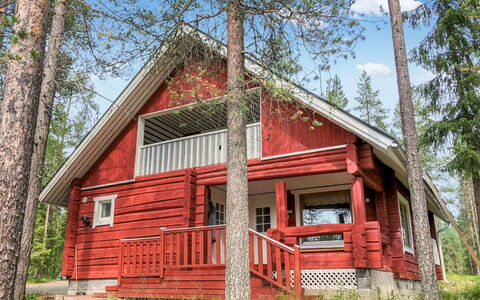 Pajalan Hirsitupa: Hout, Verblijf, Huis, Huis, Blokhut, Siding, Hardwood, Plank, Beits, Lariks