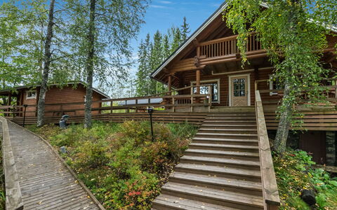Koivuranta: Hout, Veranda, Verblijf, Huis, Siding, Hardwood, Plank, Land Lot, Dek, Blokhut