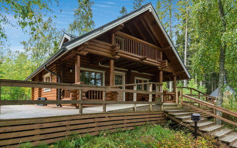 Koivuranta: Hout, Verblijf, Veranda, Siding, Huis, Huis, Blokhut, Dak, Hardwood, Plank