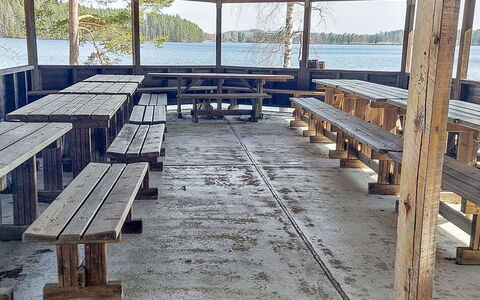 Petäjälahti: Hout, Verblijf, Blokhut, Woud, Schuur, Garden Gebouwen, Lariks, Bos, Beits