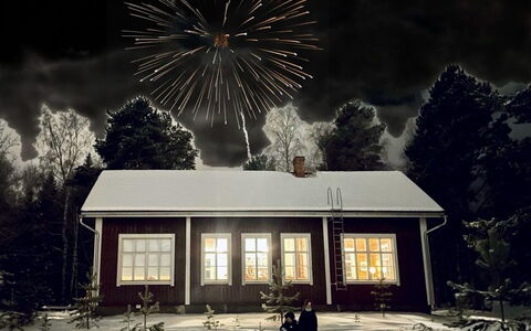 Säikkäranta: Hout, Winter, Sneeuw, Huis, Verblijf, Freezing, Siding, Blokhut, Ijs