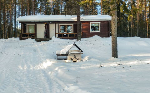Ylikitkajärvi, Kesäkumpu: Hout, Verblijf, Blokhut, Woud, Schuur, Garden Gebouwen, Lariks, Bos, Beits
