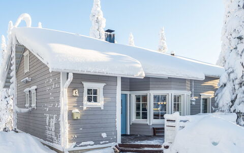 Vuosselinhovi C: Sneeuw, Winter, Huis, Huis, Verblijf, Dak, Freezing, Siding, Helling, Vorst