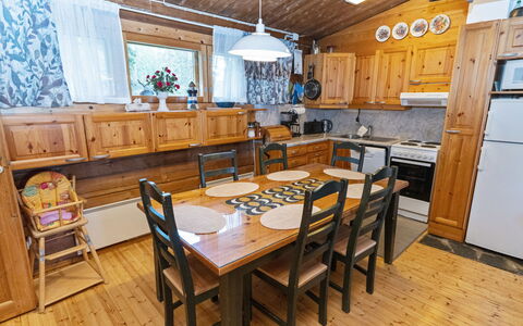 Kesäranta 2: Hout, Meubilair, Huis, Keuken, Verblijf, Beits, Plafond, Hardwood, Blokhut, Countertop