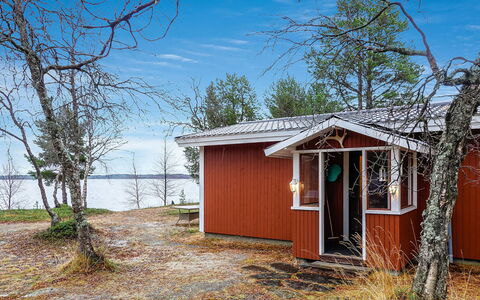 Mellaniemi: Hout, Verblijf, Blokhut, Woud, Schuur, Garden Gebouwen, Lariks, Bos, Beits