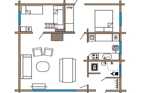 Pohosniemi: Ontwerp, Woonkamer