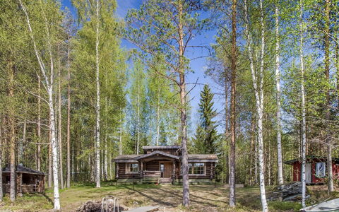 Papanmökki: Boom, Hout, Bank, Verblijf, Woud, Blokhut, Landelijk Gebied, Bos, Meer, Trunk