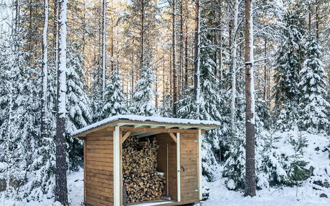 Inkeri: Hout, Sneeuw, Winter, Verblijf, Freezing, Huis, Blokhut, Lariks, Siding
