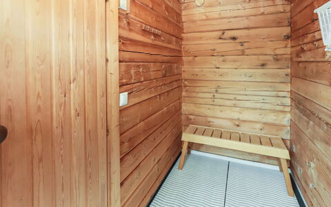 Rukan Taikavuosselin Helmi 8 B: Hout, Verblijf, Blokhut, Woud, Schuur, Garden Gebouwen, Lariks, Bos, Beits