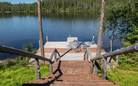 Karhulinna: Water, Zwemwater, Hout, Bank, Meer, Dok, Boardwalk, Woud, Reservoir, Plank