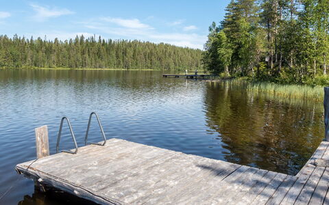 Karhulinna: Water, Zwemwater, Watervoorraden, Waterweg, Bank, Meer, Dok, Woud, Reservoir, Boardwalk