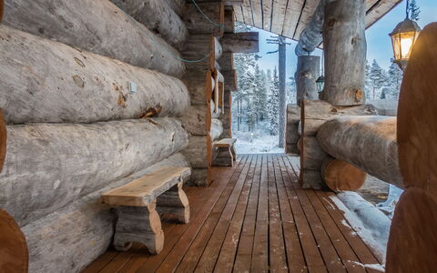 Karhulinna: Hout, Verblijf, Blokhut, Woud, Schuur, Garden Gebouwen, Lariks, Bos, Beits