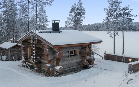 Karhulinna: Hout, Verblijf, Blokhut, Woud, Schuur, Garden Gebouwen, Lariks, Bos, Beits