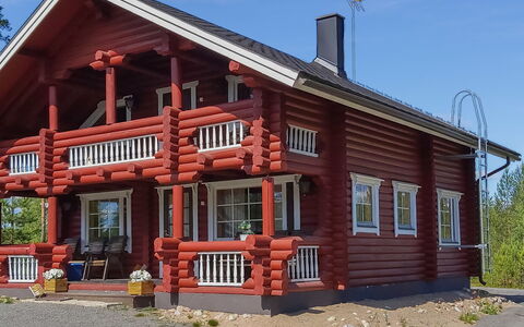 Harjurinne: Hout, Verblijf, Dak, Siding, Huis, Deur, Hardwood, Blokhut, Veranda, Beits