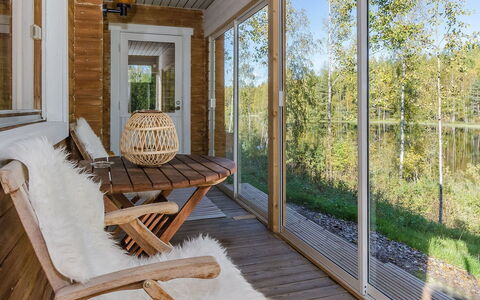 Koskenniska, Vaikon Loma 1: Hout, Verblijf, Beits, Hardwood, Blokhut, Plank, Plafond, Natuurlijk Materiaal, Timmerhout, Garden Gebouwen