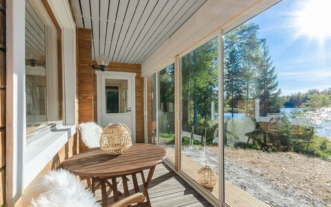Jussinlahti, Vaikon Loma 6: Hout, Verblijf, Siding, Blokhut, Beits, Hardwood, Plank, Timmerhout, Natuurlijk Materiaal, Garden Gebouwen