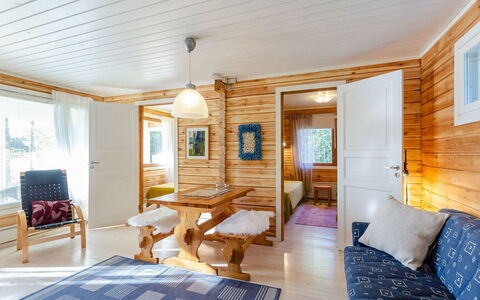 Jussinlahti, Vaikon Loma 6: Hout, Verblijf, Siding, Blokhut, Beits, Hardwood, Plank, Timmerhout, Natuurlijk Materiaal, Garden Gebouwen