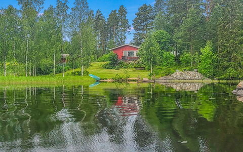 Ellilä: Water, Groen, Boom, Natuur, Natuurlijk Landschap, Huis, Bank, Zomer, Verblijf