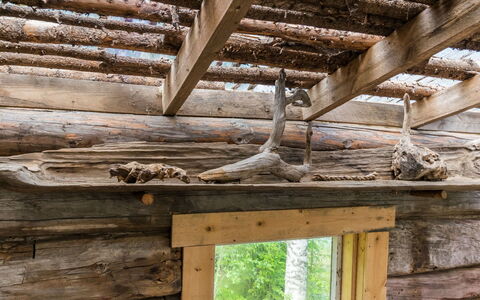 Lamminkangas: Hout, Sneeuw, Winter, Verblijf, Freezing, Huis, Blokhut, Lariks, Siding