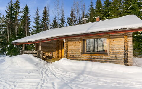 Hevonkuusi: Hout, Verblijf, Sneeuw, Winter, Huis, Blokhut, Dak, Freezing, Huis, Lariks