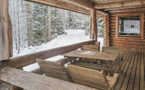 Hepolehto: Hout, Verblijf, Blokhut, Woud, Schuur, Garden Gebouwen, Lariks, Bos, Beits
