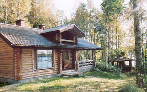 Hepolehto: Hout, Verblijf, Blokhut, Woud, Schuur, Garden Gebouwen, Lariks, Bos, Beits