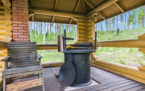 Aurinkoranta: Hout, Verblijf, Blokhut, Woud, Schuur, Garden Gebouwen, Lariks, Bos, Beits