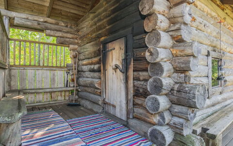 Karjalan Kelohuvila: Hout, Sneeuw, Winter, Verblijf, Freezing, Huis, Blokhut, Lariks, Siding