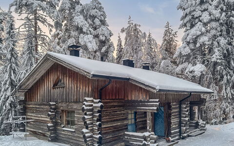 Vuokatinportti A7 Susiportti: Hout, Sneeuw, Winter, Verblijf, Freezing, Huis, Blokhut, Lariks, Siding