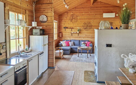 Annas Beach: Hout, Winter, Sneeuw, Huis, Verblijf, Freezing, Siding, Blokhut, Ijs