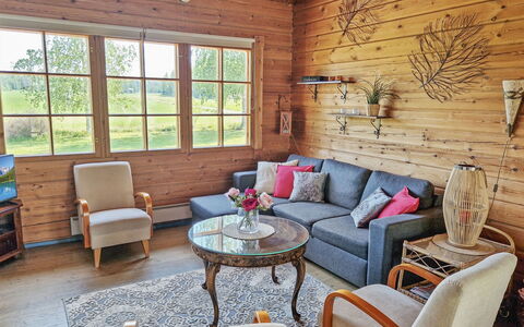 Annas Beach: Hout, Winter, Sneeuw, Huis, Verblijf, Freezing, Siding, Blokhut, Ijs