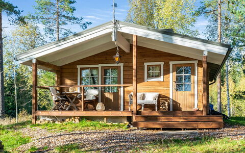 Niemenkärki, Vaikon Loma 8: Hout, Verblijf, Blokhut, Woud, Schuur, Garden Gebouwen, Lariks, Bos, Beits