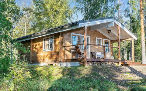 Lahdenpohja, Vaikon Loma 7: Hout, Verblijf, Huis, Huis, Landelijk Gebied, Dak, Siding, Blokhut, Veranda, Garden Gebouwen