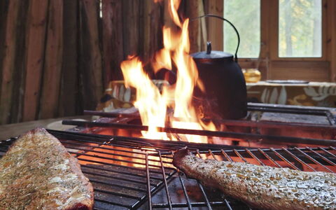 Lahdenpohja, Vaikon Loma 7: Warmte, Barbecue, Voedsel, Koken