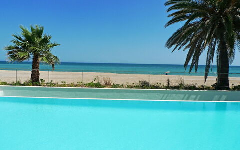 Marenia: Zwembad, Blauw, Vakantie, Boom, Tropen, Palmboom, Lucht, Caribbean, Zee, Azure