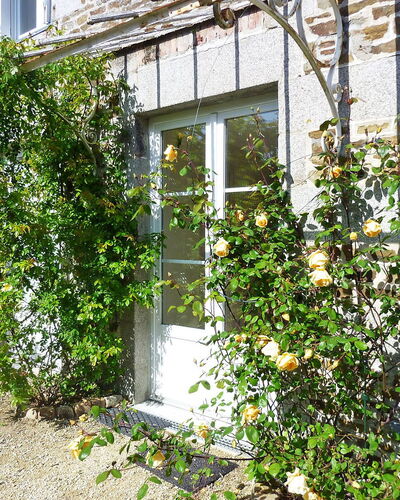 La Gicquelière: Fabriek, Venster, Gebouw, Bloem, Vegetation, Huis, Deur, Woongebied, Struik