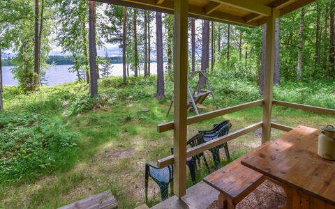 Leppäranta: Hout, Woud, Schaduw, Bos, Veranda, Bosje, Blokhut, Jungle, Beits, Hardwood