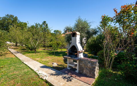 Opatija Ika 106: Struik, Tuin, Gazon, Landscaping, Schaduw, Werf, Backyard, Park