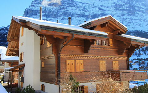 Chalet Cortina: Fabriek, Lucht, Gebouw, Berg, Sneeuw, Venster, Blauw, Hout, Boom, Huis
