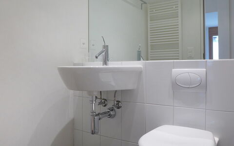 Eden Apt.d: Badkamer, Eigendom, Wastafel In De Badkamer, Kraan, Kamer, Loodgieterswerkinrichting, Muur, Toilet, Badkamer Accessoire, Wastafel