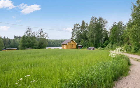 Ahvenranta: Boom, Bank, Huis, Verblijf, Meer, Vijver, Woud, Blokhut