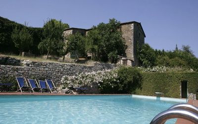 Badia a Coltibuono: Zwembad, Water, Vrije Tijd, Eigendom, Vakantie, Toevlucht, Recreatiecentrum, Villa, Badplaats, Gebouw