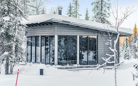Villa Vuosseli a 1: Sneeuw, Hout, Winter, Verblijf, Huis, Dak, Huis, Freezing, Blokhut, Takje