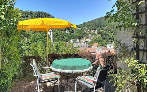 Triberg 100: Meubilair, Buitenmeubels, Buitentafel, Tafel, Stoel, Paraplu, Tuin, Schaduw, Keuken En Eettafel, Koffietafel