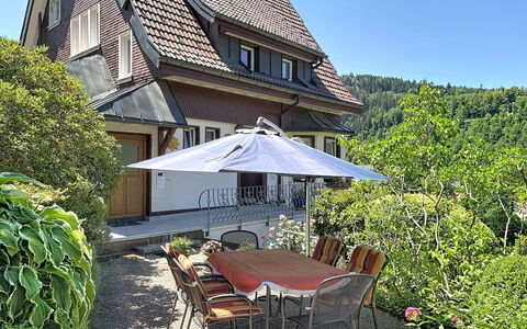 Triberg 100: Huis, Huis, Struik, Verblijf, Dak, Woongebied, Tuin, Deur, Veranda