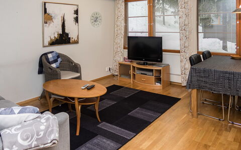 Karhunvartijan Linna B11: Flooring, Meubilair, Verdieping, Interieur Ontwerp, Hout, Plafond, Houten Vloer, Appartement, Woonkamer, Kamer
